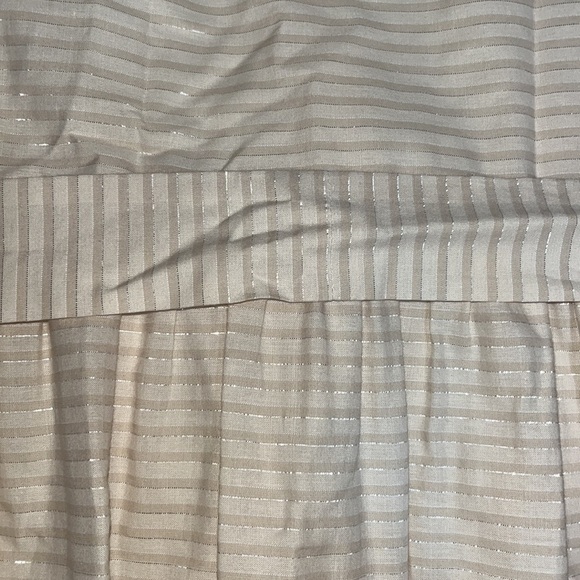 LK Bennett Hendrick Beige and Silver Stripe Cotton Dress 12 - Picture 12 of 14